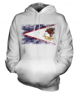 American Samoa Distressed Flag Unisex Adult Hoodie