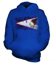 American Samoa Distressed Flag Unisex Adult Hoodie