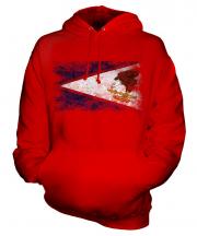 American Samoa Distressed Flag Unisex Adult Hoodie