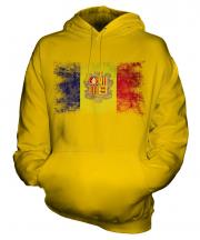 Andorra Distressed Flag Unisex Adult Hoodie