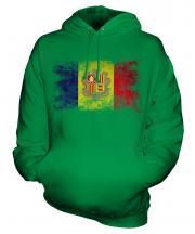 Andorra Distressed Flag Unisex Adult Hoodie