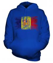 Andorra Distressed Flag Unisex Adult Hoodie