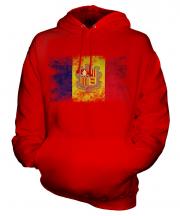 Andorra Distressed Flag Unisex Adult Hoodie