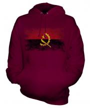 Angola Distressed Flag Unisex Adult Hoodie