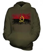 Angola Distressed Flag Unisex Adult Hoodie