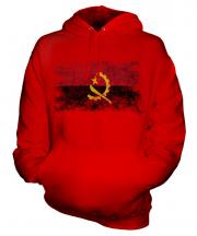 Angola Distressed Flag Unisex Adult Hoodie