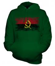 Angola Distressed Flag Unisex Adult Hoodie