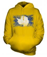 Antartica Distressed Flag Unisex Adult Hoodie
