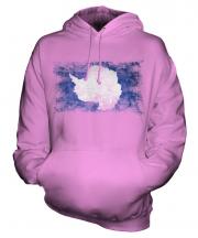Antartica Distressed Flag Unisex Adult Hoodie