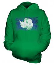 Antartica Distressed Flag Unisex Adult Hoodie