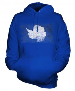 Antartica Distressed Flag Unisex Adult Hoodie