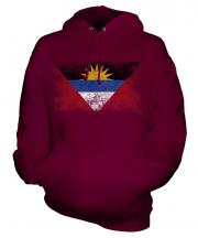 Antigua And Barbuda Distressed Flag Unisex Adult Hoodie