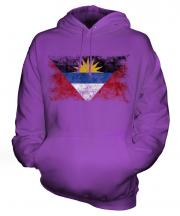 Antigua And Barbuda Distressed Flag Unisex Adult Hoodie