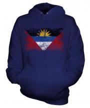 Antigua And Barbuda Distressed Flag Unisex Adult Hoodie