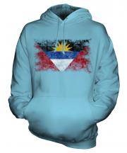 Antigua And Barbuda Distressed Flag Unisex Adult Hoodie