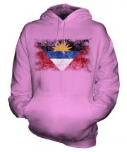 Antigua And Barbuda Distressed Flag Unisex Adult Hoodie