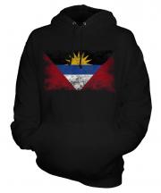 Antigua And Barbuda Distressed Flag Unisex Adult Hoodie