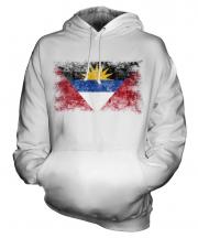Antigua And Barbuda Distressed Flag Unisex Adult Hoodie