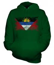 Antigua And Barbuda Distressed Flag Unisex Adult Hoodie