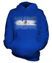 Argentina Distressed Flag Unisex Adult Hoodie