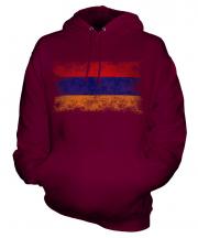 Armenia Distressed Flag Unisex Adult Hoodie