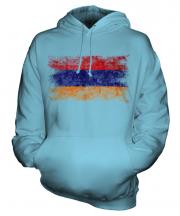 Armenia Distressed Flag Unisex Adult Hoodie