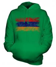 Armenia Distressed Flag Unisex Adult Hoodie