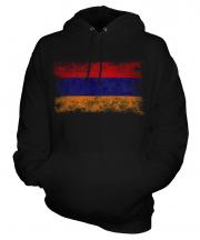 Armenia Distressed Flag Unisex Adult Hoodie