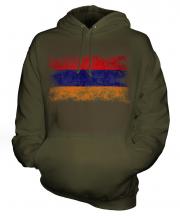 Armenia Distressed Flag Unisex Adult Hoodie