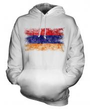 Armenia Distressed Flag Unisex Adult Hoodie