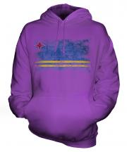 Aruba Distressed Flag Unisex Adult Hoodie