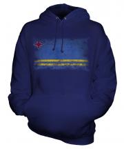 Aruba Distressed Flag Unisex Adult Hoodie