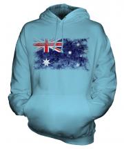 Australia Distressed Flag Unisex Adult Hoodie