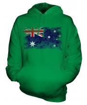 Australia Distressed Flag Unisex Adult Hoodie