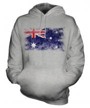 Australia Distressed Flag Unisex Adult Hoodie