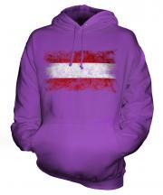 Austria Distressed Flag Unisex Adult Hoodie