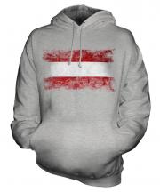 Austria Distressed Flag Unisex Adult Hoodie