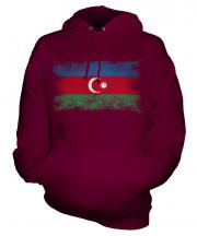 Azerbaijan Distressed Flag Unisex Adult Hoodie