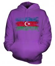 Azerbaijan Distressed Flag Unisex Adult Hoodie