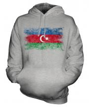 Azerbaijan Distressed Flag Unisex Adult Hoodie