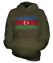 Azerbaijan Distressed Flag Unisex Adult Hoodie