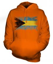 Bahamas Distressed Flag Unisex Adult Hoodie