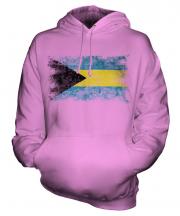 Bahamas Distressed Flag Unisex Adult Hoodie