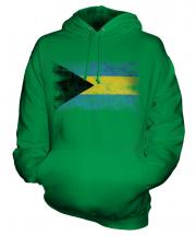 Bahamas Distressed Flag Unisex Adult Hoodie