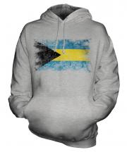 Bahamas Distressed Flag Unisex Adult Hoodie