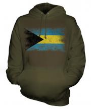 Bahamas Distressed Flag Unisex Adult Hoodie