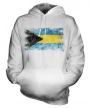 Bahamas Distressed Flag Unisex Adult Hoodie