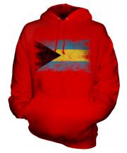 Bahamas Distressed Flag Unisex Adult Hoodie