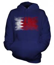 Bahrain Distressed Flag Unisex Adult Hoodie