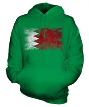 Bahrain Distressed Flag Unisex Adult Hoodie